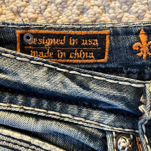 Rock Revival Dark Blue Jeans with Double Stitch Accents - Picture 8 of 9